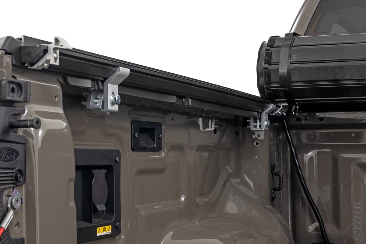 Ford Ranger Hard Roll Up Bed Cover - Rough Country - Low-Profile - Matte Black - '24-'25